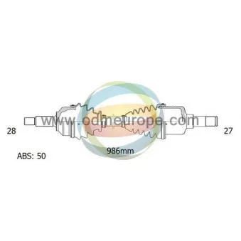 Arbre de transmission ODM-MULTIPARTS 18-041181