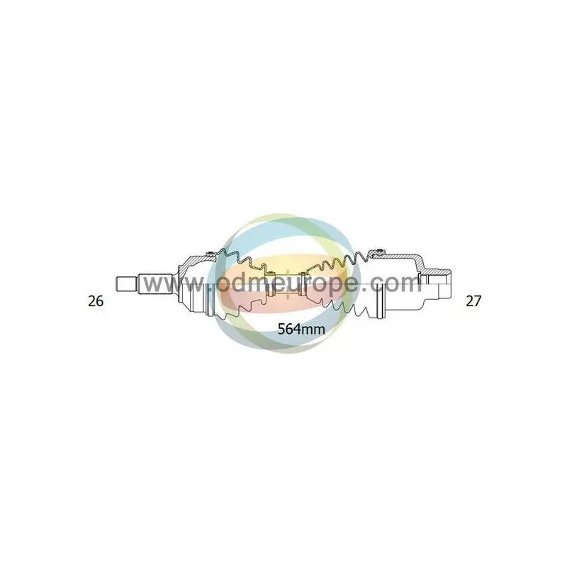 Arbre de transmission ODM-MULTIPARTS 18-041220