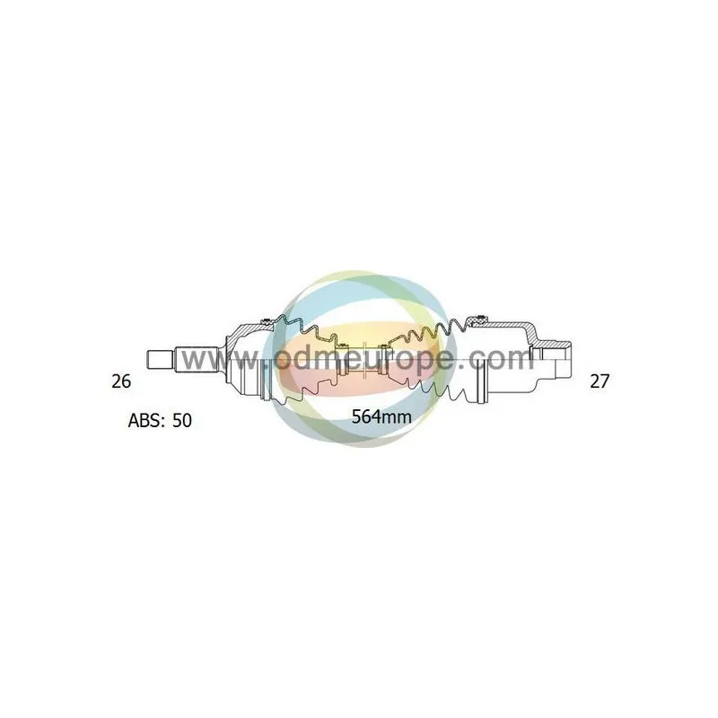 Arbre de transmission ODM-MULTIPARTS 18-041221