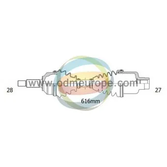 Arbre de transmission ODM-MULTIPARTS 18-042500