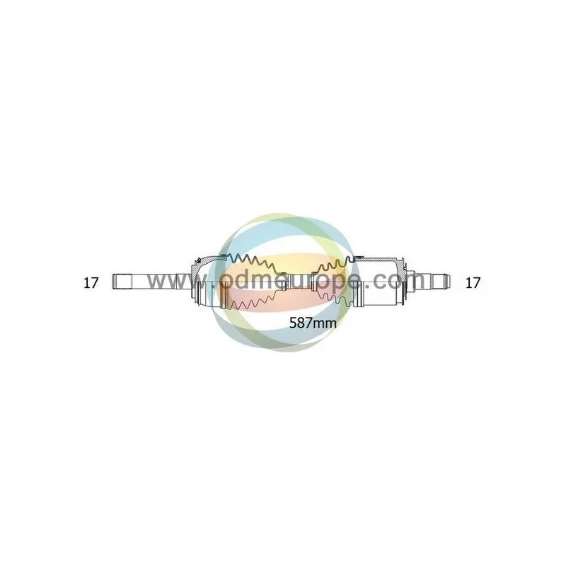 Arbre de transmission ODM-MULTIPARTS 18-043040