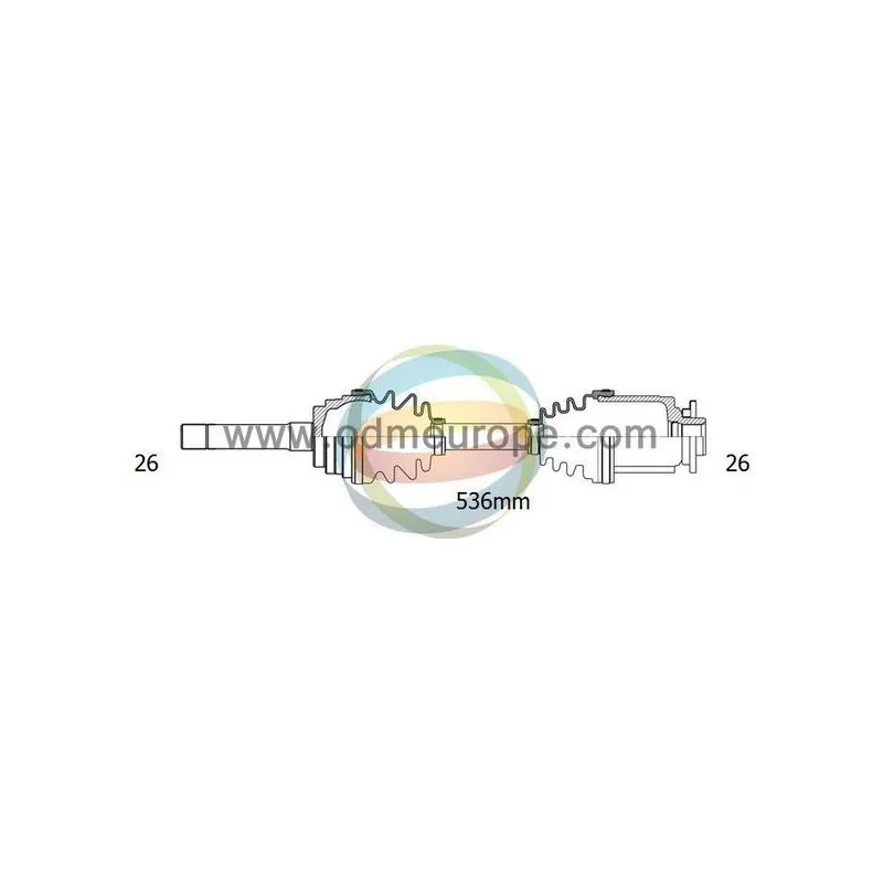 Arbre de transmission ODM-MULTIPARTS 18-051170