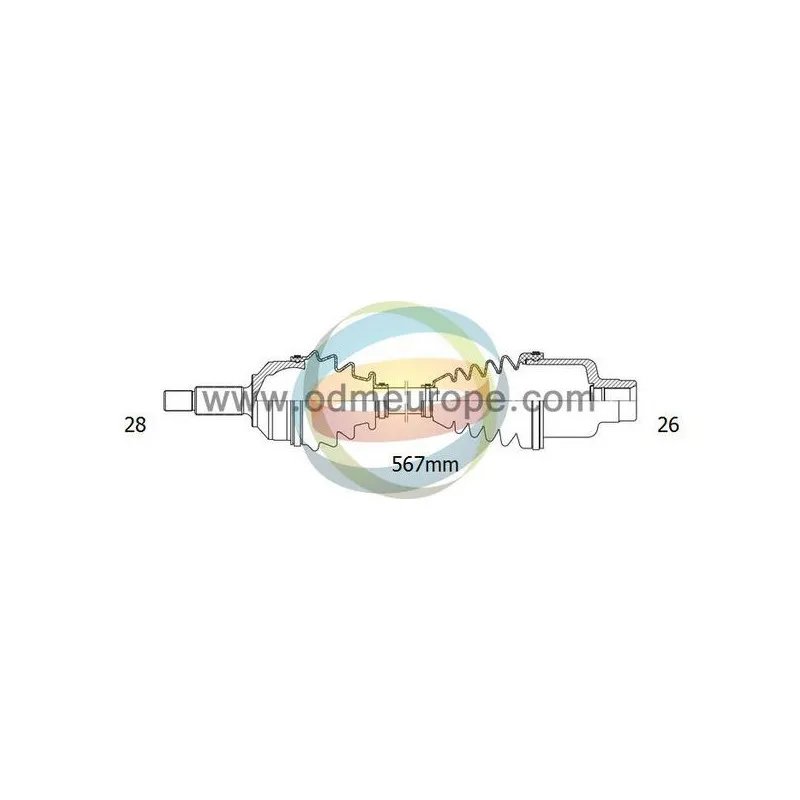 Arbre de transmission ODM-MULTIPARTS 18-052230
