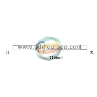 Arbre de transmission ODM-MULTIPARTS 18-061680
