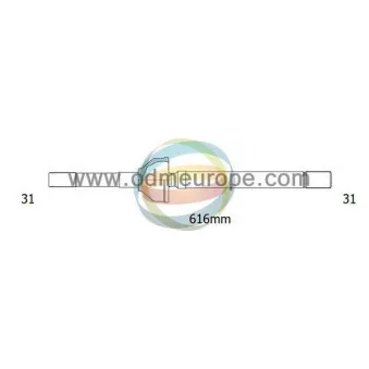 Arbre de transmission ODM-MULTIPARTS 18-062680