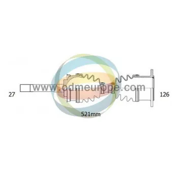 Arbre de transmission ODM-MULTIPARTS 18-063020