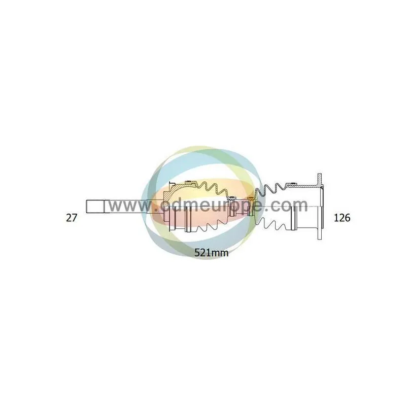 Arbre de transmission ODM-MULTIPARTS 18-063020