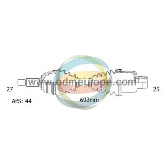 Arbre de transmission ODM-MULTIPARTS 18-073141