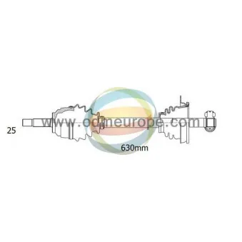 Arbre de transmission ODM-MULTIPARTS 18-081300
