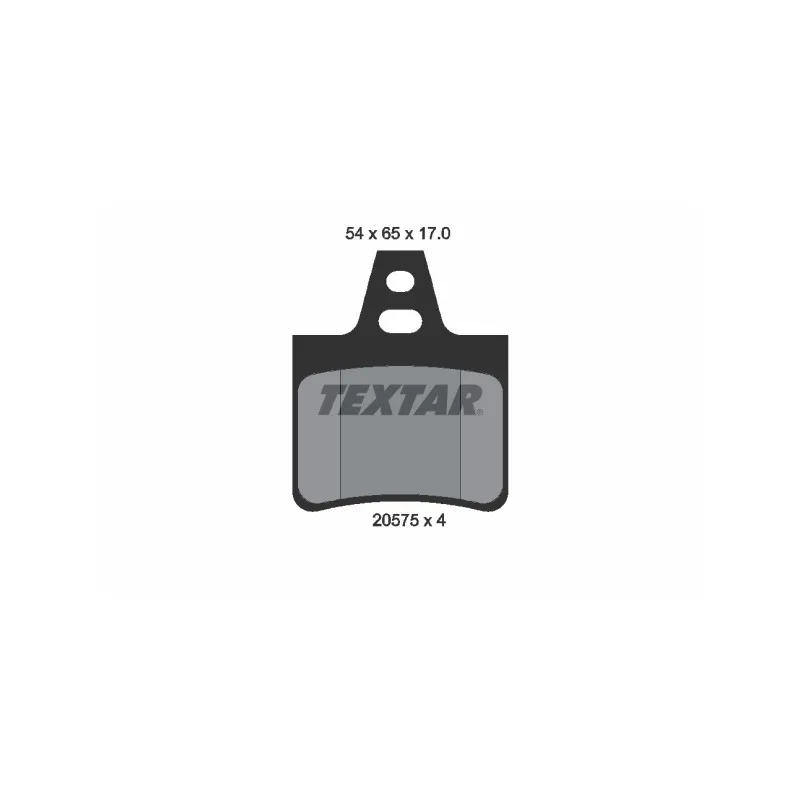 Jeu de 4 plaquettes de frein arrière TEXTAR 2057511