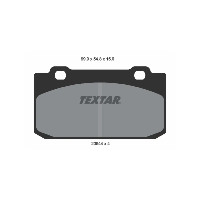 Jeu de 4 plaquettes de frein avant TEXTAR 2094401