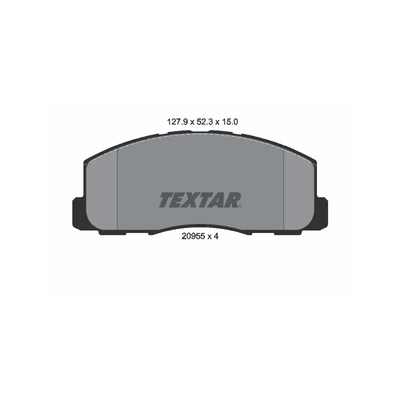 Jeu de 4 plaquettes de frein avant TEXTAR 2095501