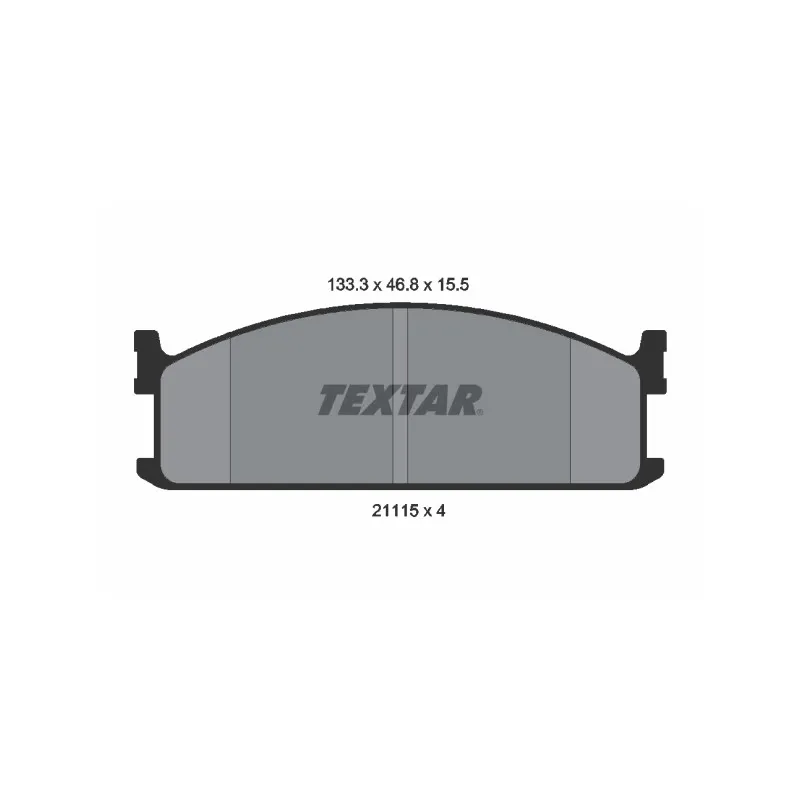 Jeu de 4 plaquettes de frein avant TEXTAR 2111501