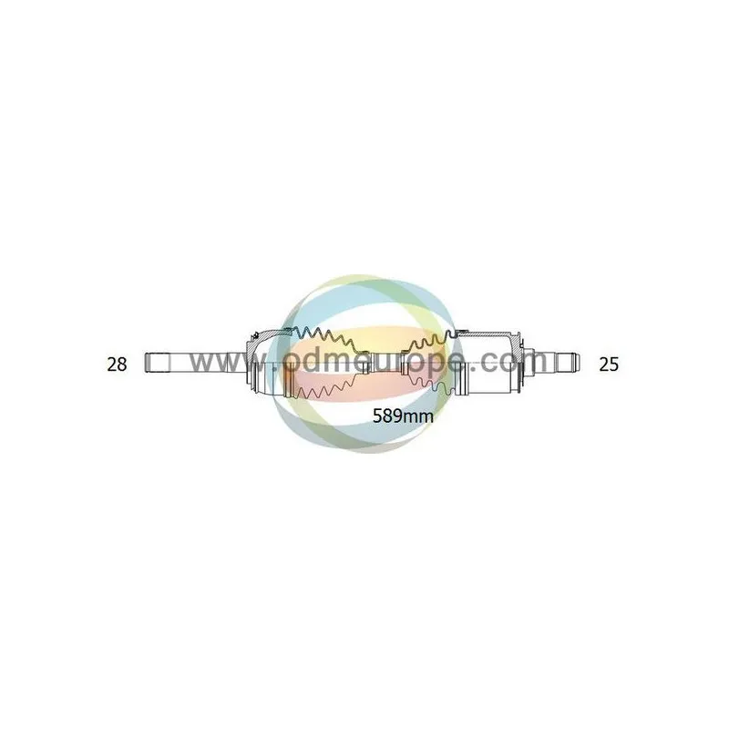 Arbre de transmission ODM-MULTIPARTS 18-081780