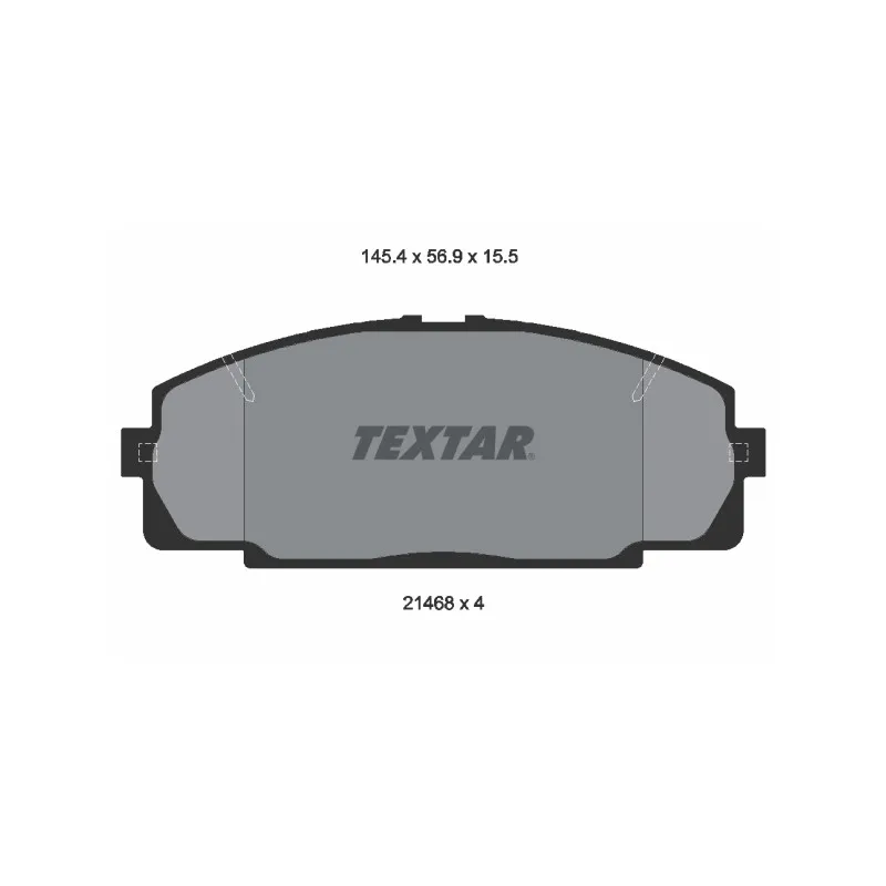 Jeu de 4 plaquettes de frein avant TEXTAR 2146801