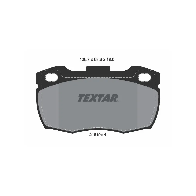 Jeu de 4 plaquettes de frein avant TEXTAR 2151901