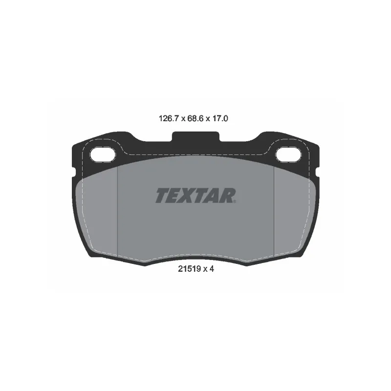 Jeu de 4 plaquettes de frein avant TEXTAR 2151902