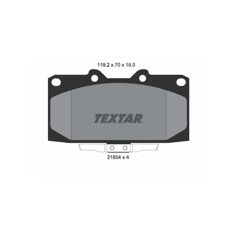 Jeu de 4 plaquettes de frein avant TEXTAR 2185401
