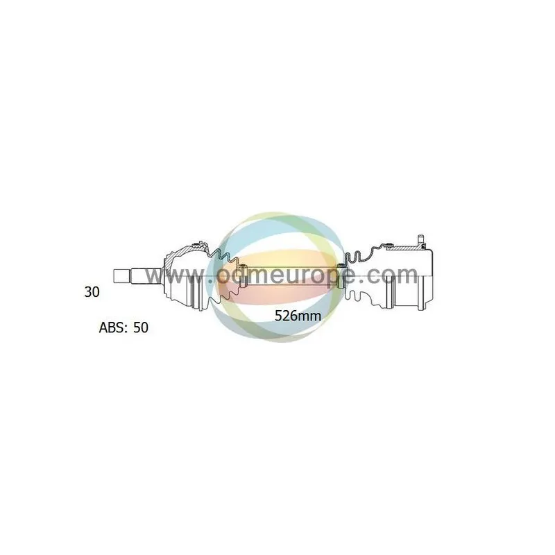 Arbre de transmission ODM-MULTIPARTS 18-082391