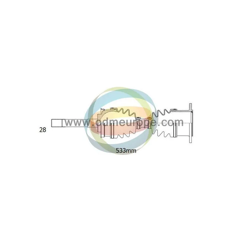 Arbre de transmission ODM-MULTIPARTS 18-082400