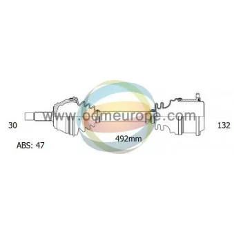 Arbre de transmission ODM-MULTIPARTS 18-082421