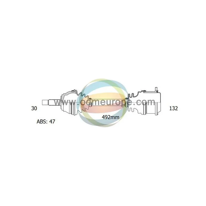 Arbre de transmission ODM-MULTIPARTS 18-082421