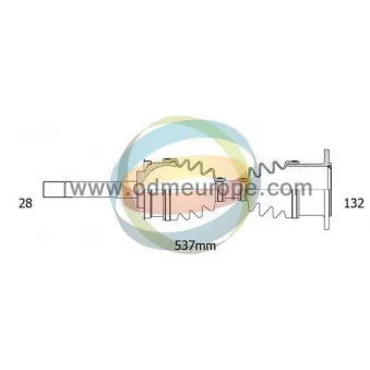 Arbre de transmission ODM-MULTIPARTS 18-082850
