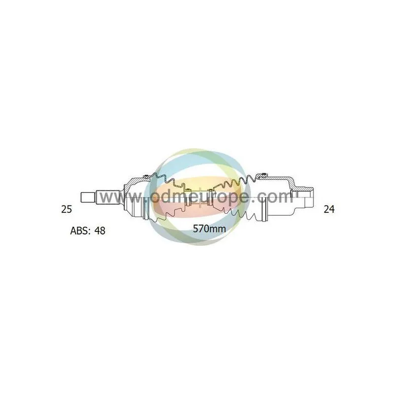 Arbre de transmission ODM-MULTIPARTS 18-082891