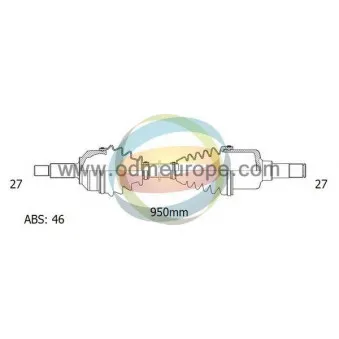 Arbre de transmission ODM-MULTIPARTS 18-082911