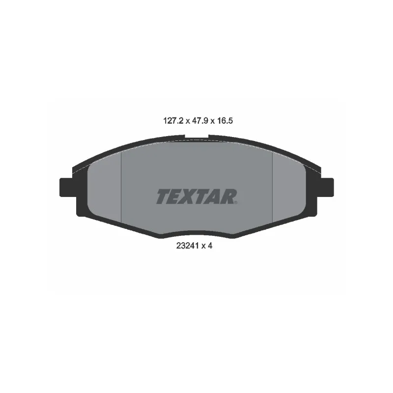 Jeu de 4 plaquettes de frein avant TEXTAR 2324102