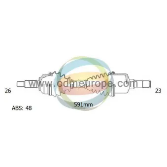 Arbre de transmission ODM-MULTIPARTS 18-091311