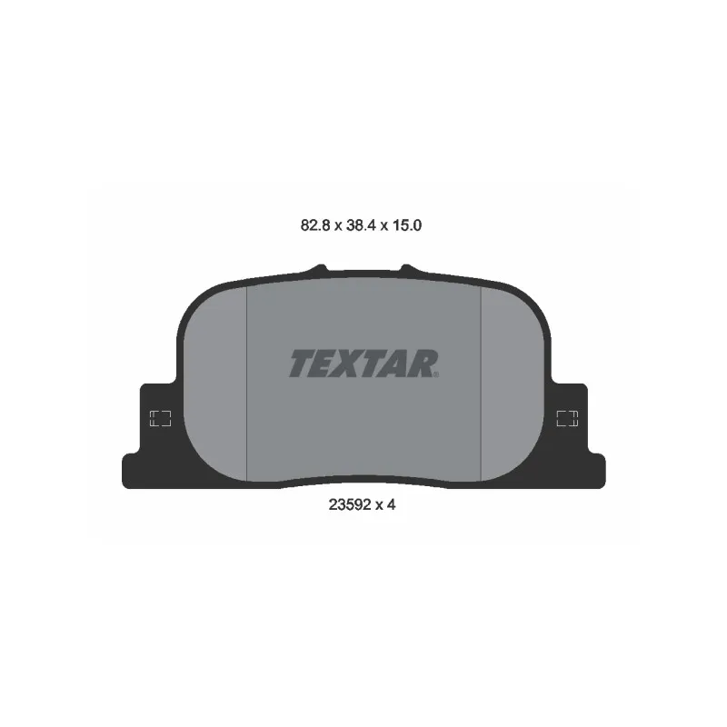 Jeu de 4 plaquettes de frein arrière TEXTAR 2359201