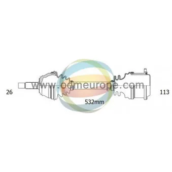 Arbre de transmission ODM-MULTIPARTS 18-092030