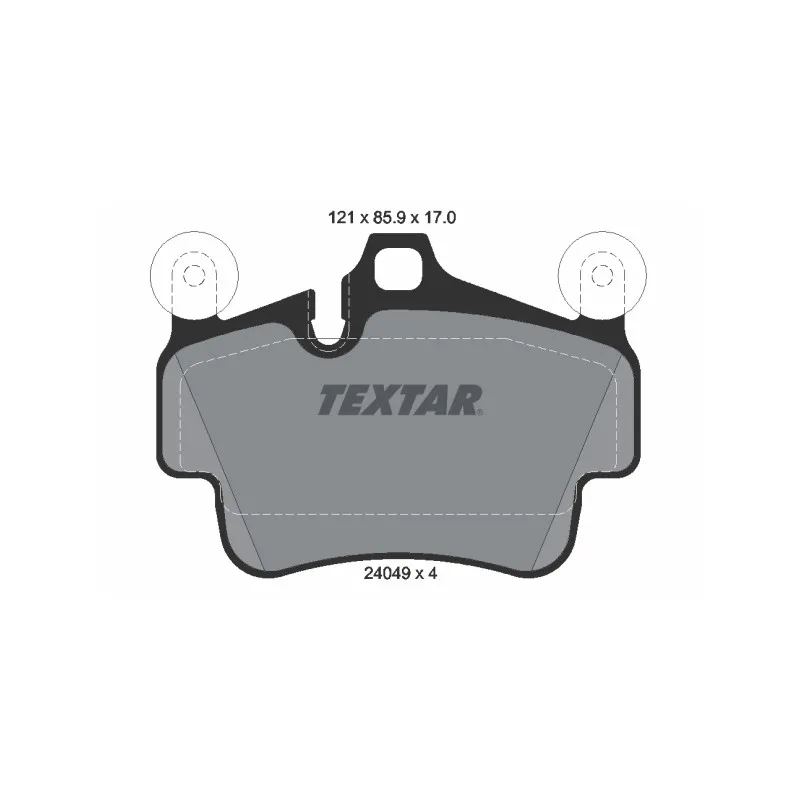 Jeu de 4 plaquettes de frein avant TEXTAR 2404903