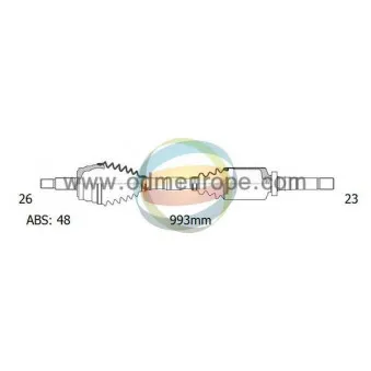 Arbre de transmission ODM-MULTIPARTS 18-092311