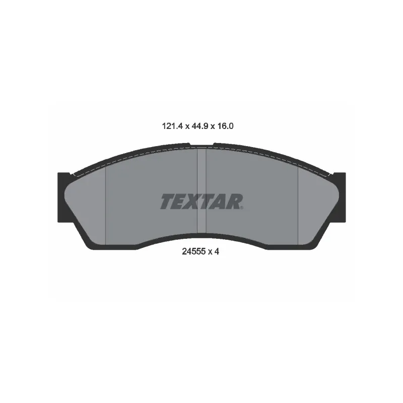Jeu de 4 plaquettes de frein avant TEXTAR 2455501