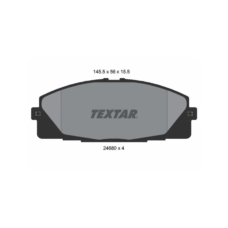 Jeu de 4 plaquettes de frein avant TEXTAR 2468001
