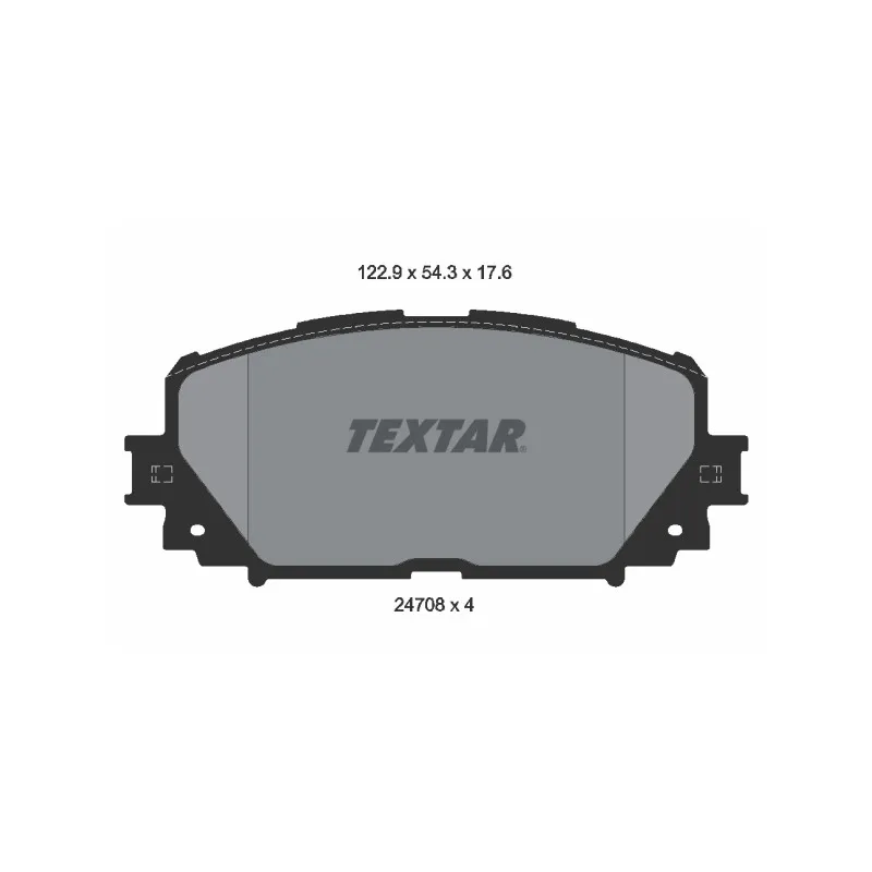 Jeu de 4 plaquettes de frein avant TEXTAR 2470801