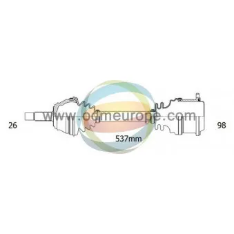 Arbre de transmission ODM-MULTIPARTS
