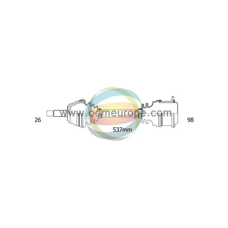 Arbre de transmission ODM-MULTIPARTS 18-093100