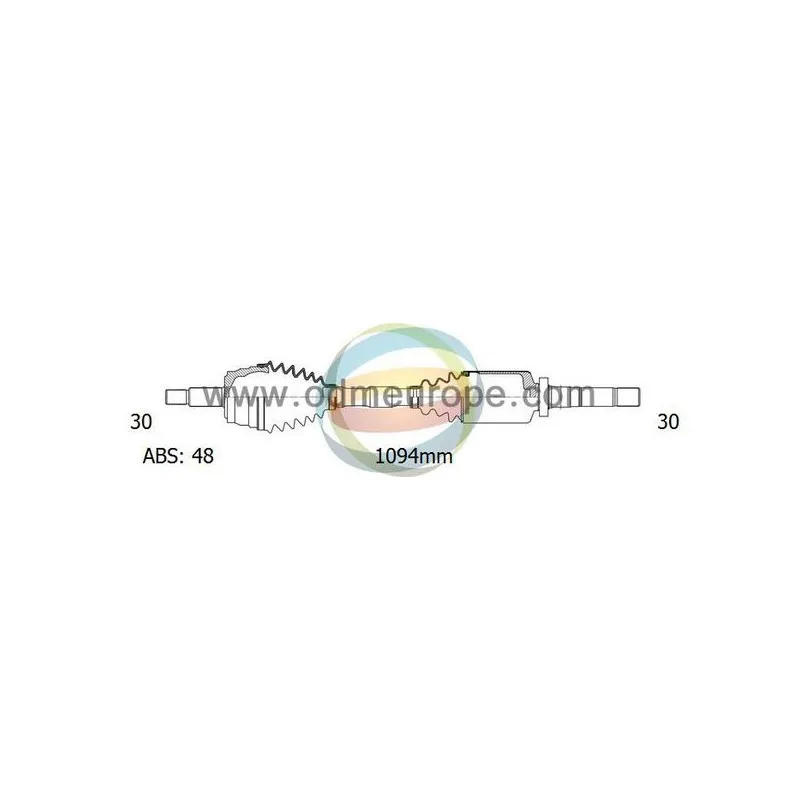 Arbre de transmission ODM-MULTIPARTS 18-112001