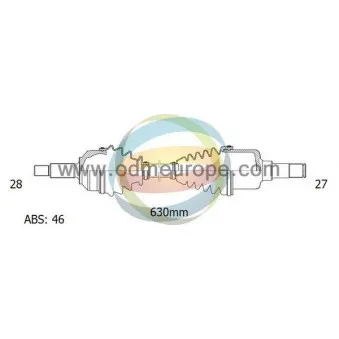 Arbre de transmission ODM-MULTIPARTS 18-121271