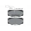 Jeu de 4 plaquettes de frein avant TEXTAR 2904001 - Visuel 1