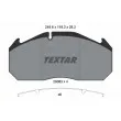 Jeu de 4 plaquettes de frein avant TEXTAR 2908302 - Visuel 1