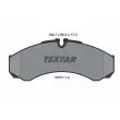 Jeu de 4 plaquettes de frein avant TEXTAR 2912111 - Visuel 1