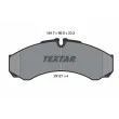 Jeu de 4 plaquettes de frein avant TEXTAR 2912112 - Visuel 1