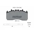 Jeu de 4 plaquettes de frein arrière TEXTAR 2921101 - Visuel 1