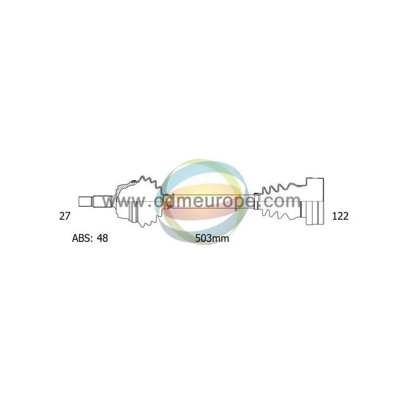 Arbre de transmission ODM-MULTIPARTS 18-143011