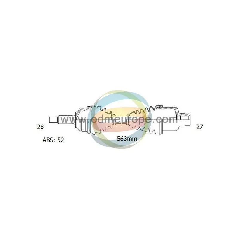 Arbre de transmission ODM-MULTIPARTS 18-143061