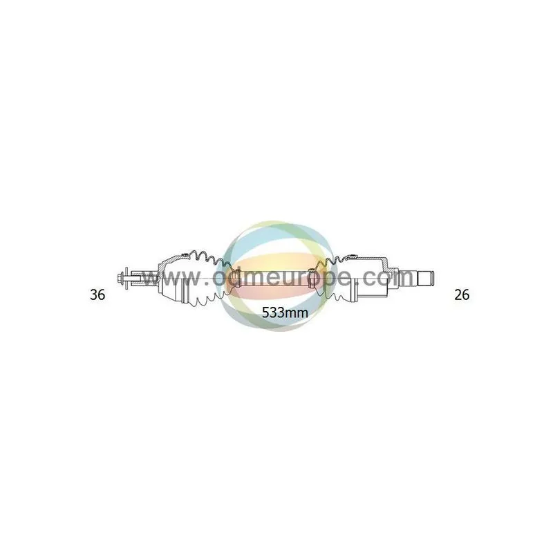 Arbre de transmission ODM-MULTIPARTS 18-151060